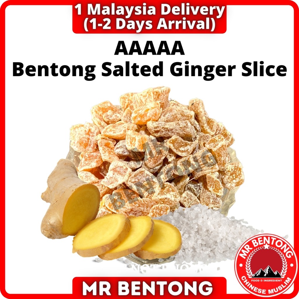 MR SOTONG BENTONG Organic Dried Bentong Salted Ginger Slice Asam Halia