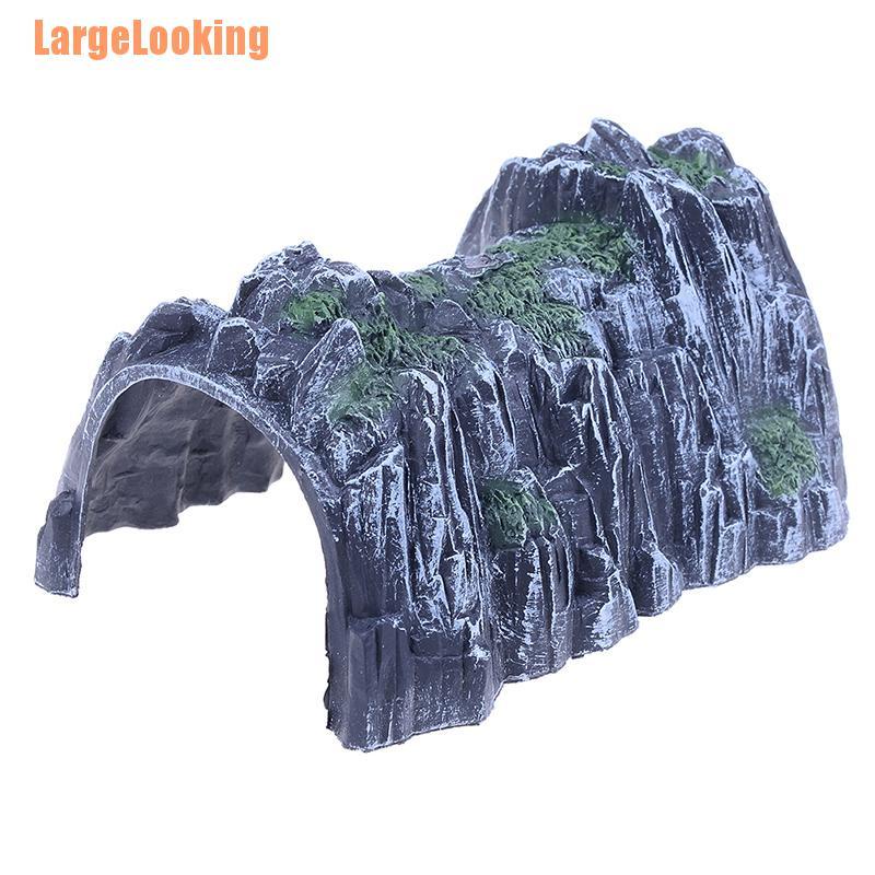 LargeLooking *# Plastic 1:87 Scale Model Toy Train Railway Cave Tunnels Sand table Model toy