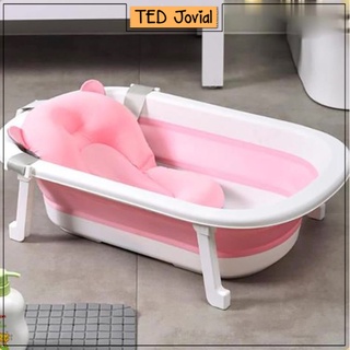 TEDJV Baby Bath Tub Foldable Portable Eco-friendly Safe Kids Bathtub Tab Bayi Mandi Lipat Newborn Infant Toddler
