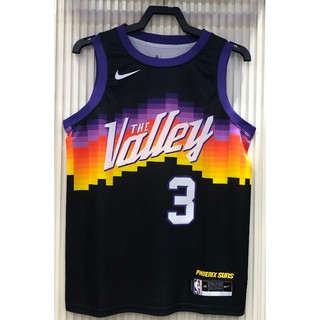 【hot pressed】NBA jersey Phoenix Suns 3# PAUL 2021 city edition black and other styles sports basketball jersey