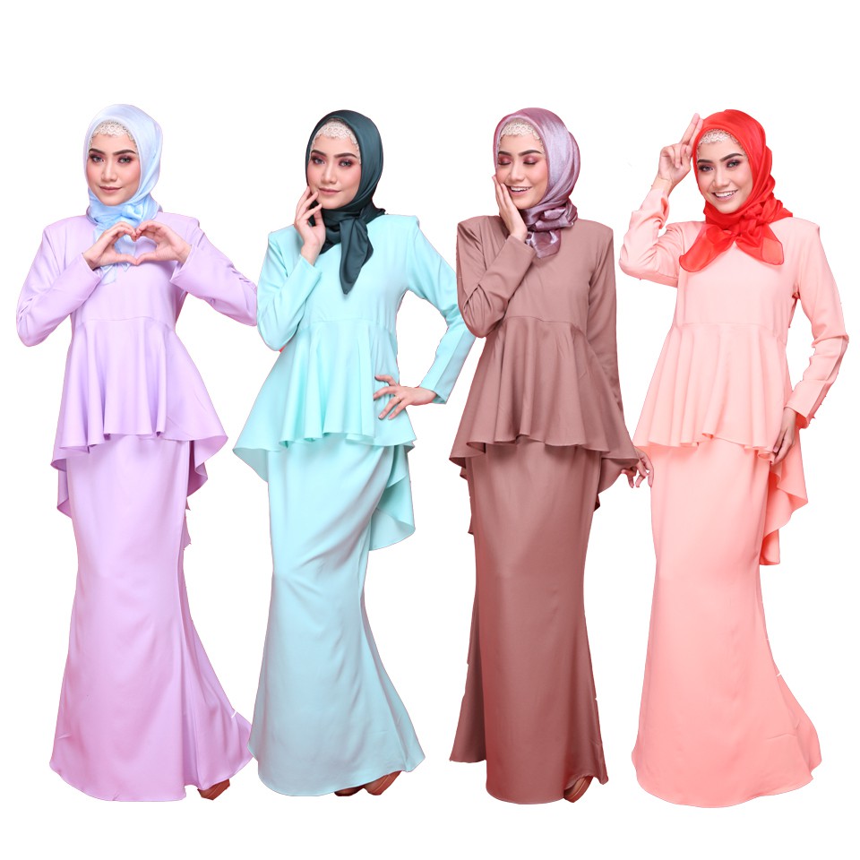 OPHELIA FISHTAIL  PEPLUM  KURUNG  Shopee Malaysia