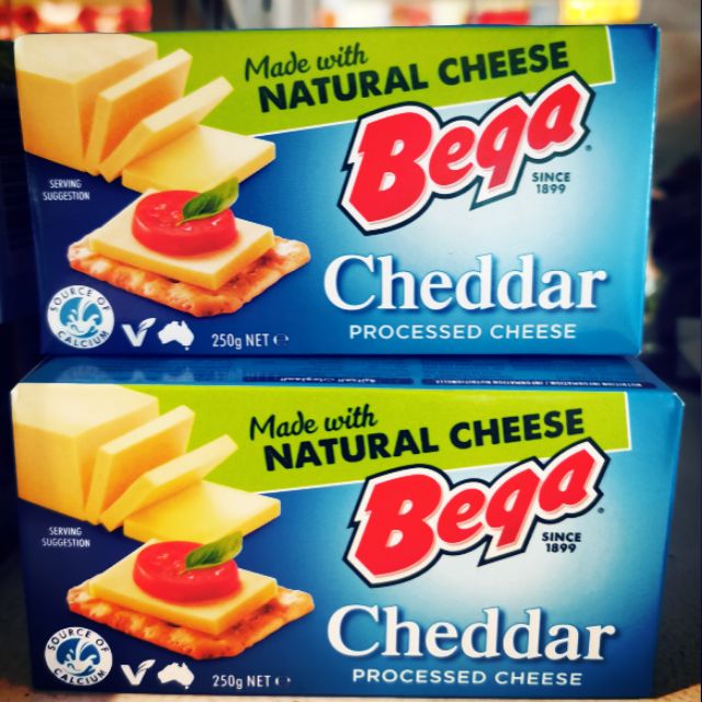Bega Cheddar Processed Cheese 250g Net Shopee Malaysia