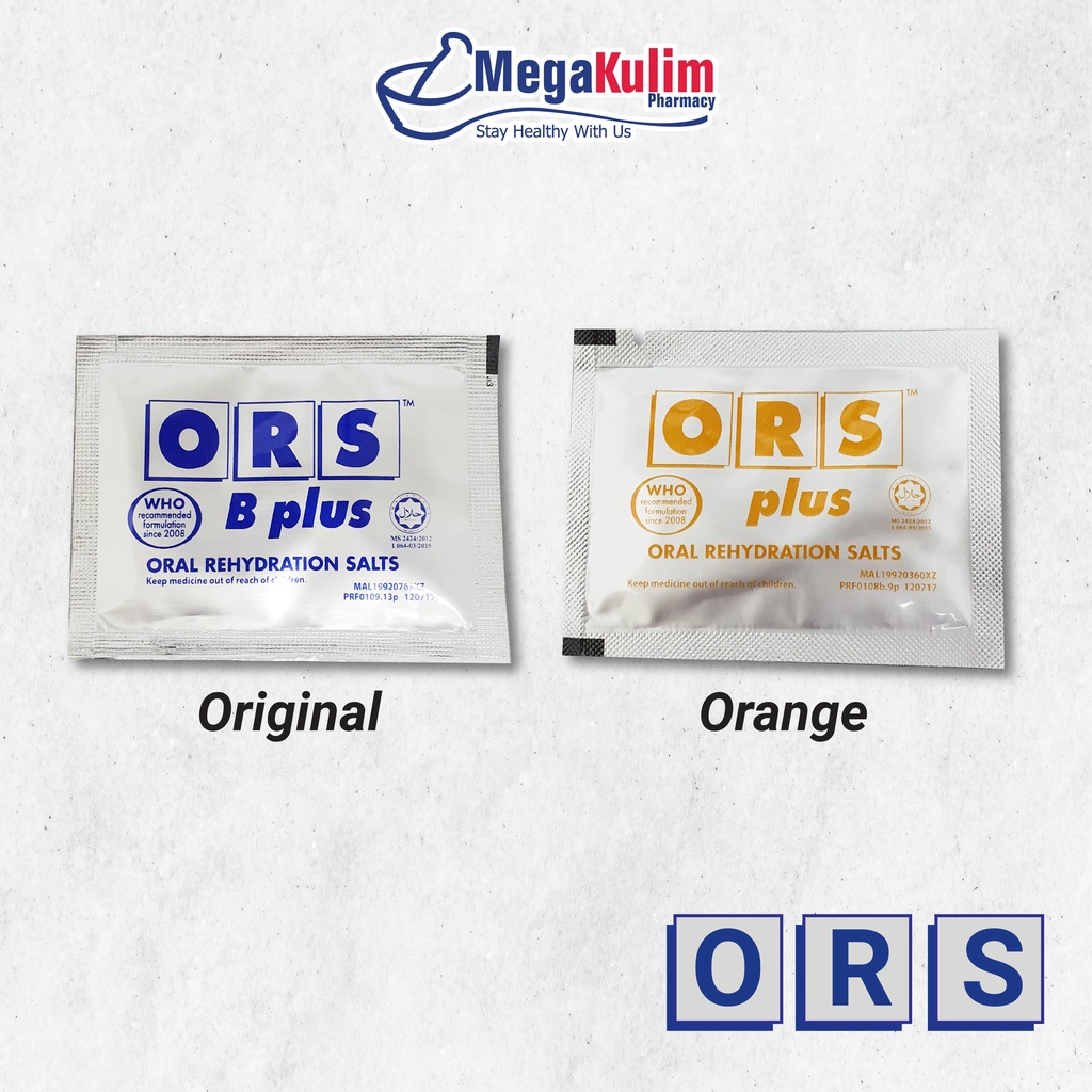 ORS Oral Rehydration Salts (Orange/Original) 1 Sachet Shopee Malaysia