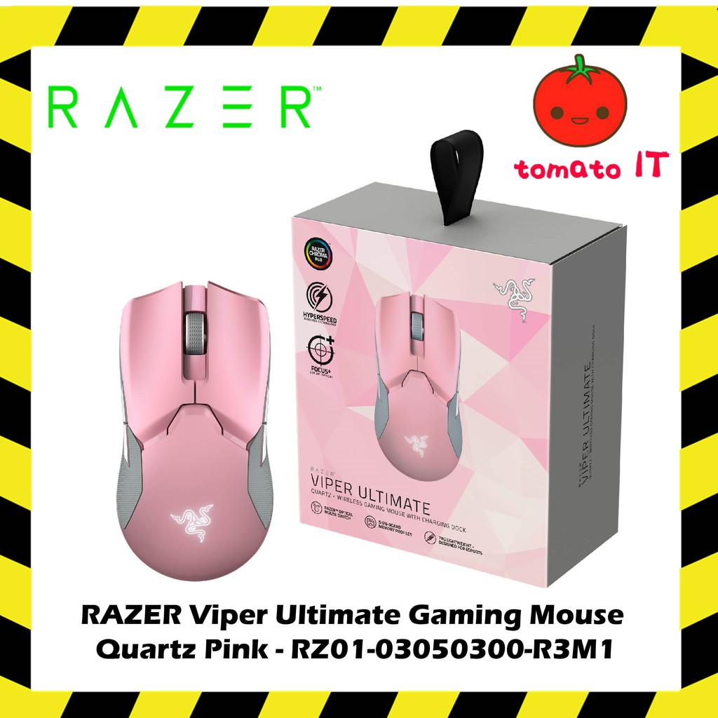 Razer Viper Ultimate Gaming Mouse Quartz Pink Rz01 R3m1 Shopee Malaysia