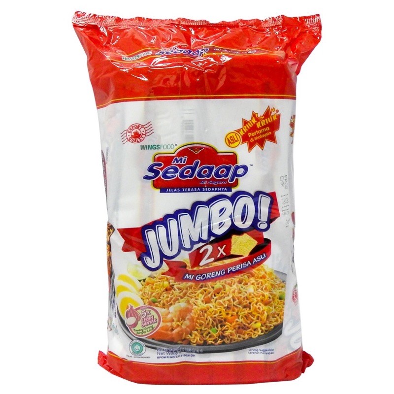 Mi Sedap Fried Instant Noodles Jumbo 139g Shopee Malaysia