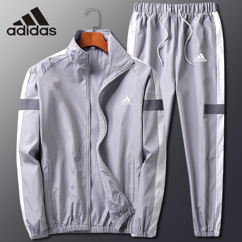 Ready Stock🎀Adidas🎀jacket+Trousers Casual loose sports windproof Half ...