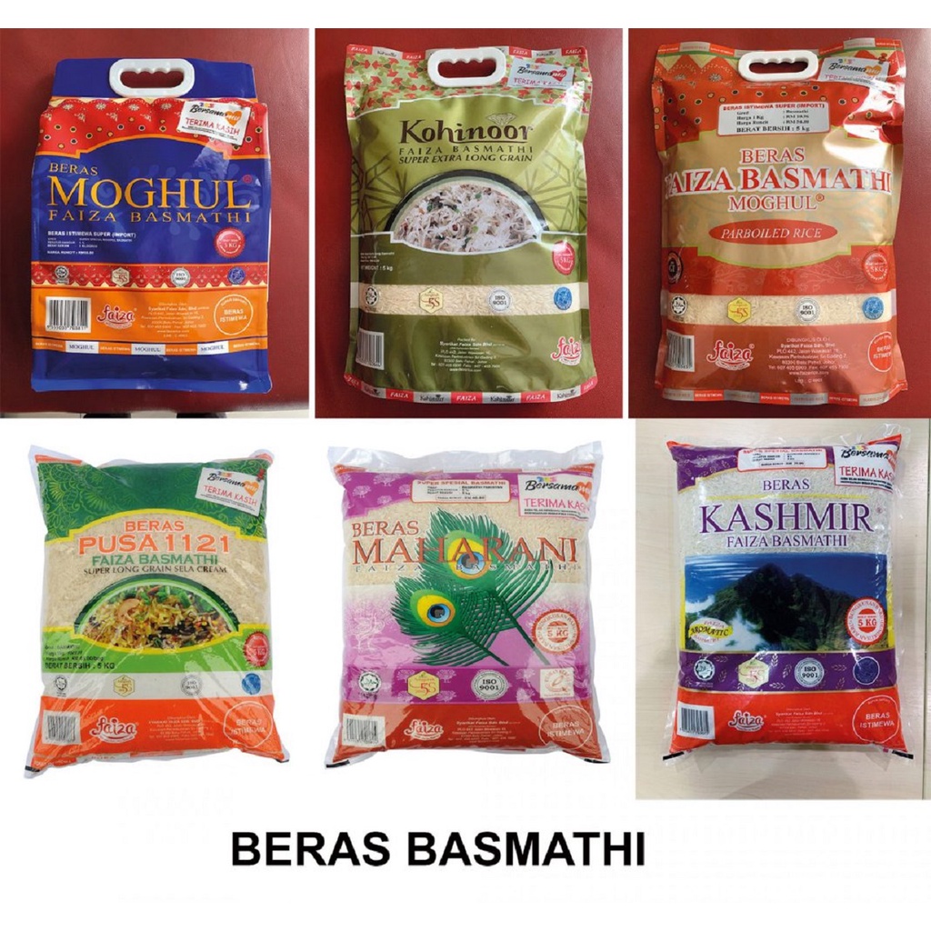 BERAS PREMIUM MURAH. Basmathi Rice, Fragrant Rice, Parboiled Rice - 500gram Repack