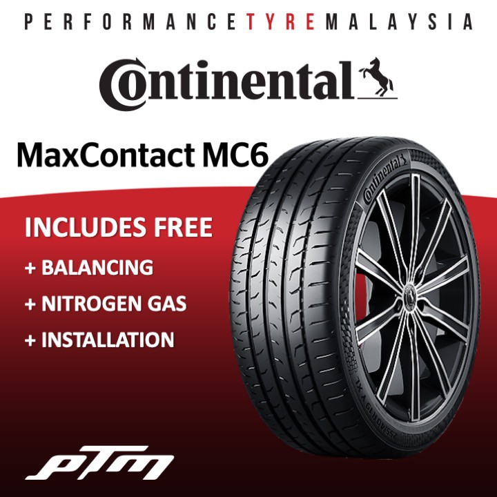 225 50r17 Continental Maxcontact 6 Mc6 Tyre Free Installation Delivery Tire Tayar 225 50 17 Shopee Malaysia