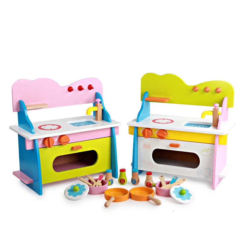 Children S Wooden Small Kitchen Set Toy Children S Household Simulation Kitchen T1 Shopee Malaysia