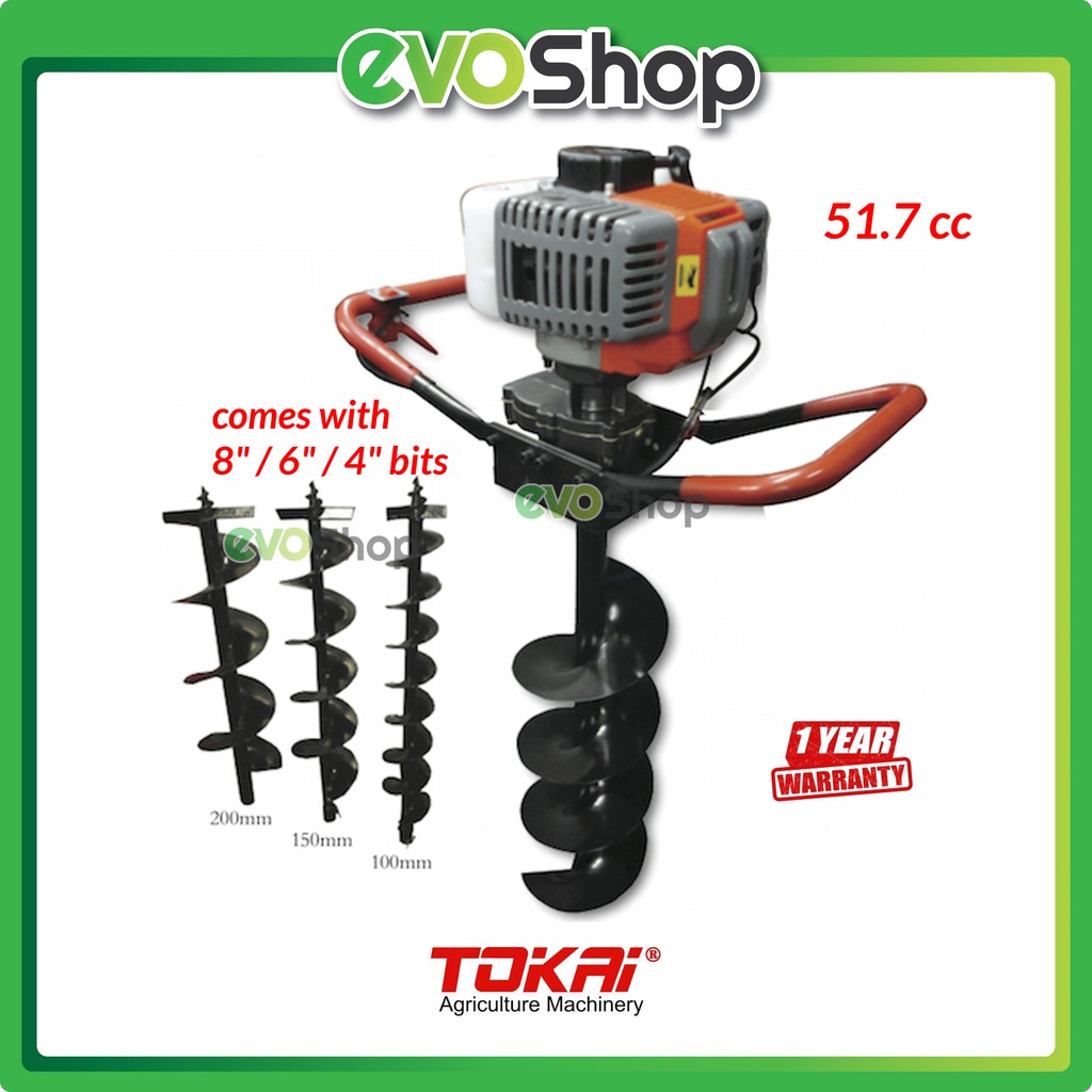 TOKAI Earth Soil Auger Drill Hole Digger TAG520 Auger Mesin Penebuk