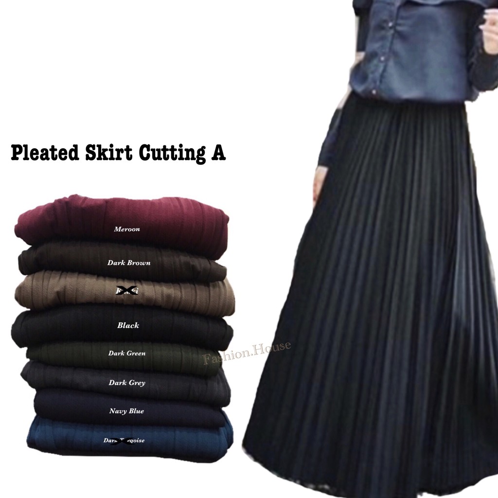 FH Long Pleated Skirt Cutting A - S 619