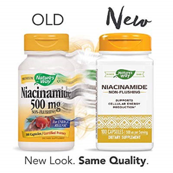 [Ready stocks] Niacinamide (Niacin Vitamin B3), 500mg, 100 Caps
