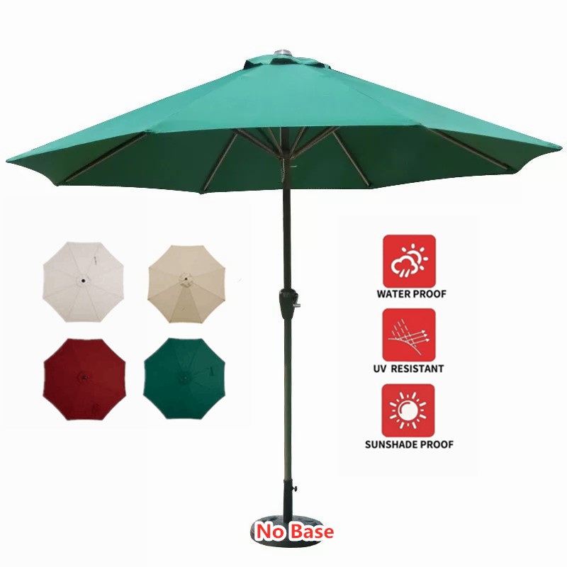 9 Ft Patio Umbrella Outdoor Market Table Umbrella For Garden Lawn Deck Backyard Pool 8 Sturdy Steel Ribs No Base Shopee Malaysia