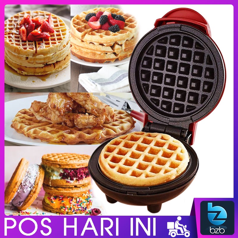 Waffle Maker Machine Non Stick Coating Double Sided Heating Baking Pan Breakfast Sandwich Tool Mesin Pembuat Wafel 華夫餅機