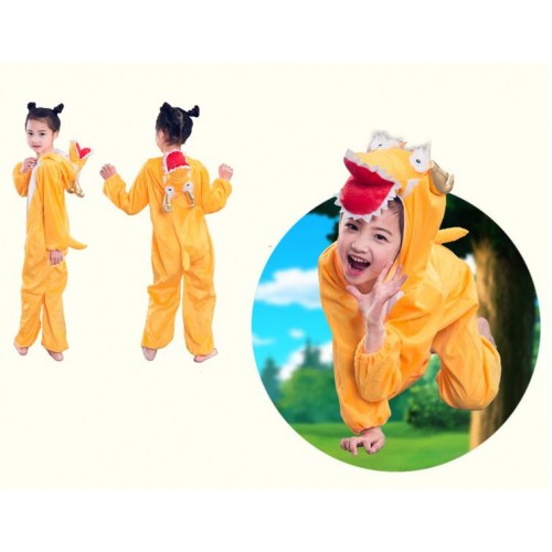 Yellow Dragon Kids Animal Costume