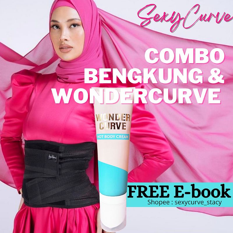 Superwoman Sexycurve Combo Bengkung Strap Waist Trainer Reborn Wondercurve Wonder Curve Lotion 5050