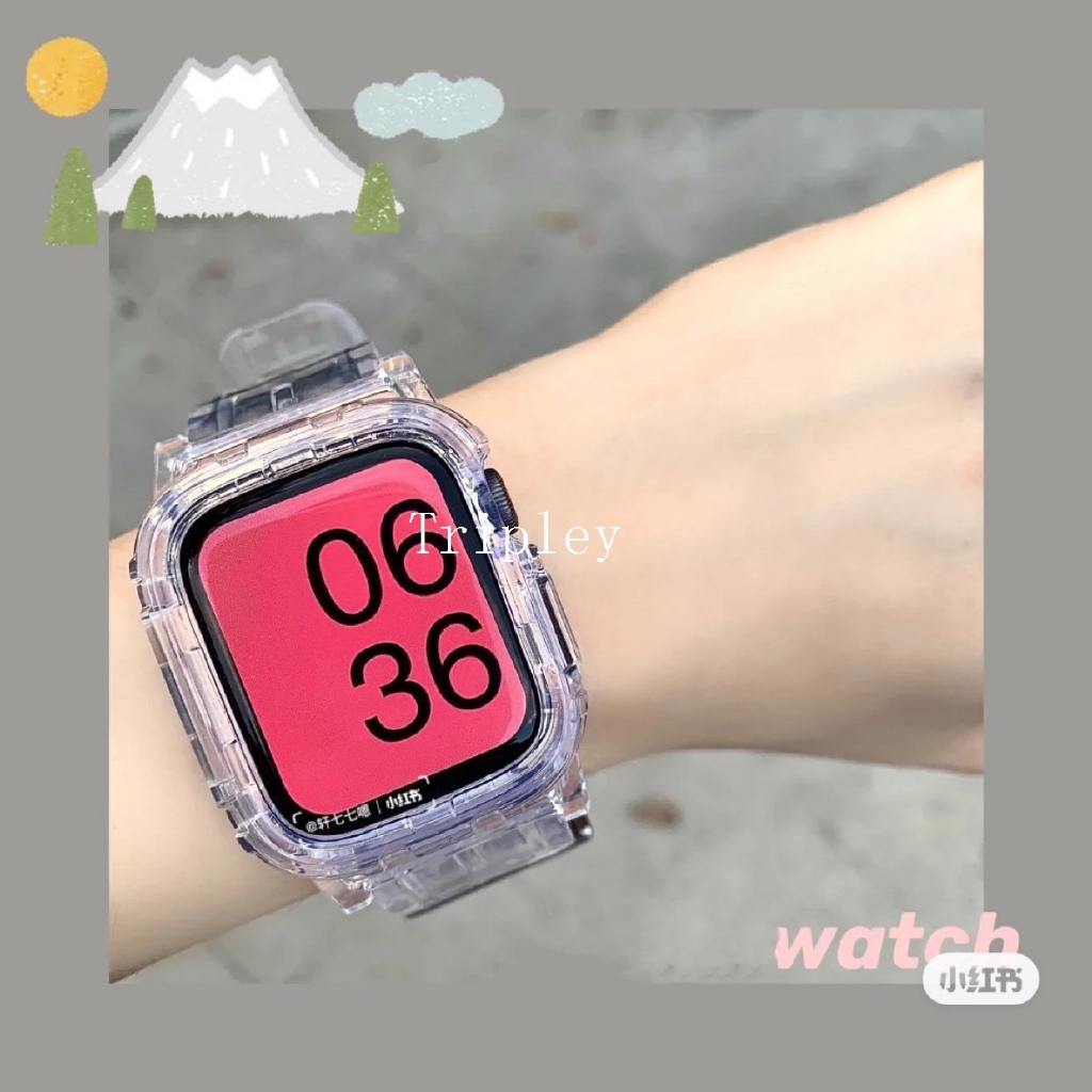 transparent strap apple watch