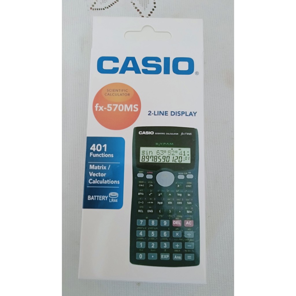 Kalkulator Casio fx 570 ms saintifik ready Stok | Shopee Malaysia