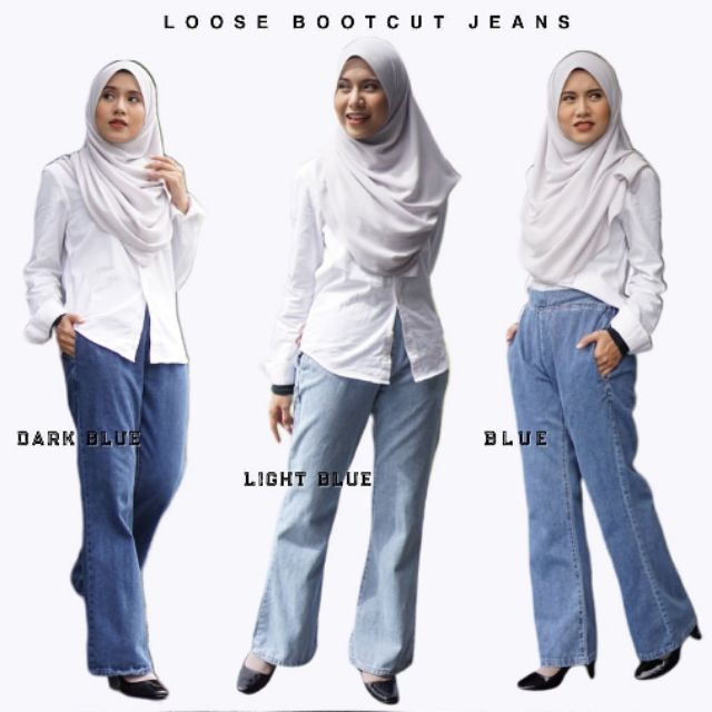 loose bootcut jeans