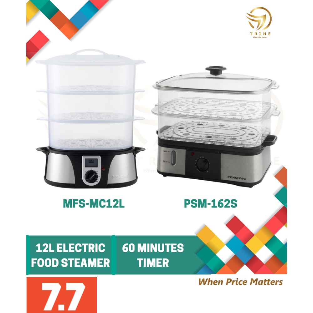 Pensonic 12L Electric Food Steamer PSM162S PSM162S / FOOD