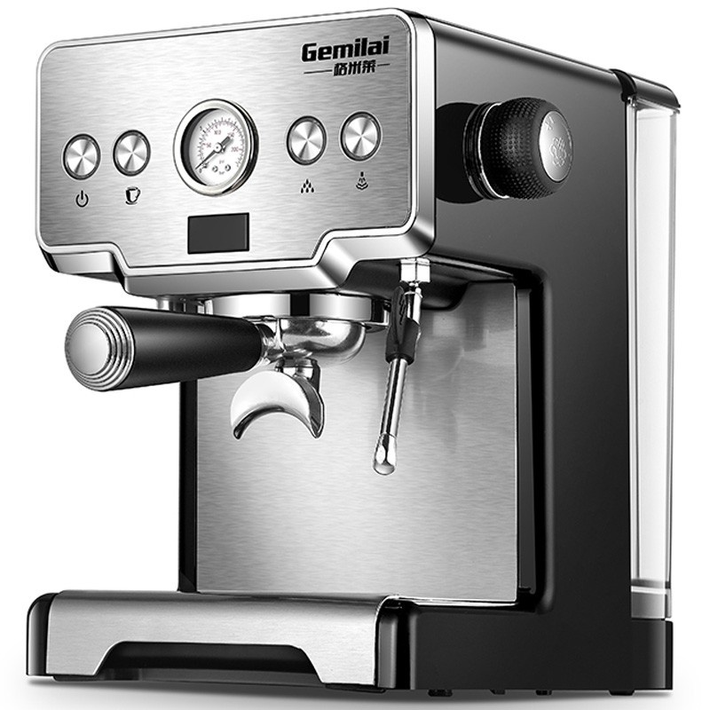 shopee: ▣✲Gemilai CRM3605  Italian Semi coffee maker 15Bar high pressure 58mm professional E61 Style handle Automatic espresso C (0:0:Variation:Silver ;:::)
