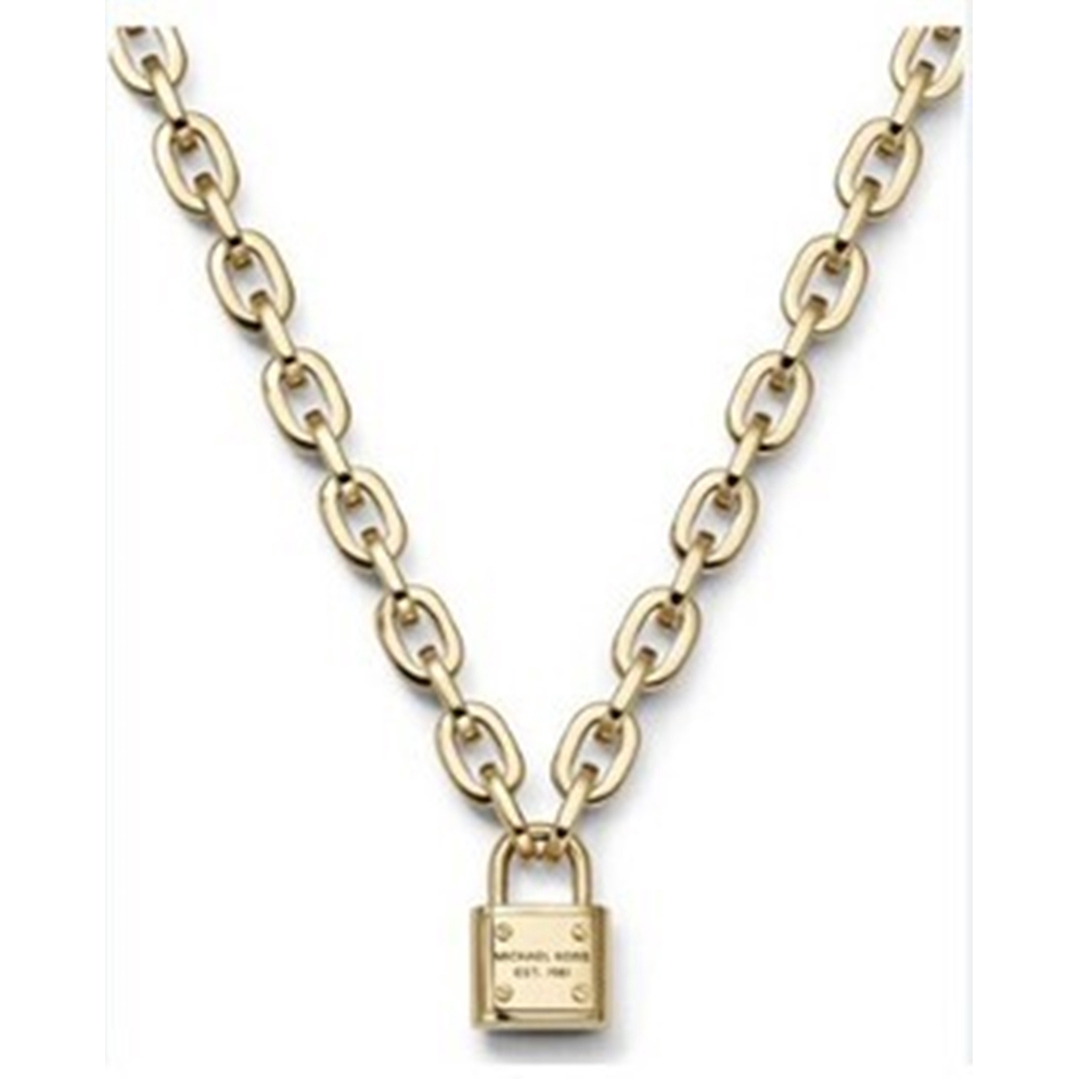 michael kors lock necklace