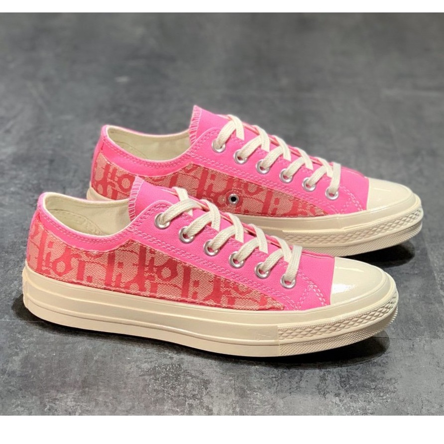 dior pink converse