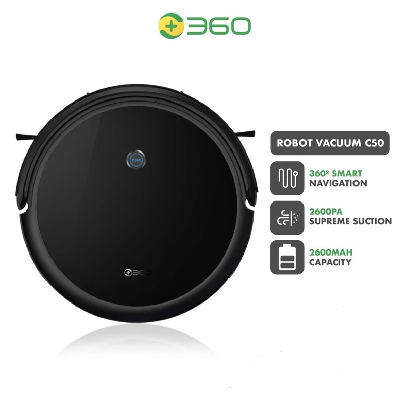 360 Robot Vacuum Cleaner - Gyro Zig-Zag Path C50