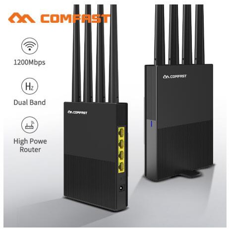 Ac1200 wireless wifi router dual band 2.4g+5ghz wan/lan access point ...