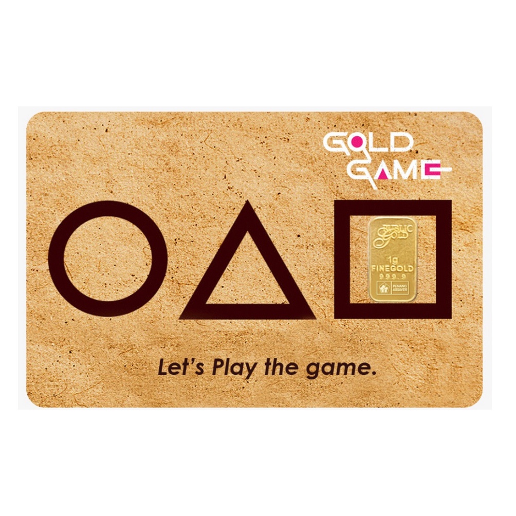 READY STOCK : Public Gold Bullion Bar PG 1g (Au 999.9) 24K - Gold Game*