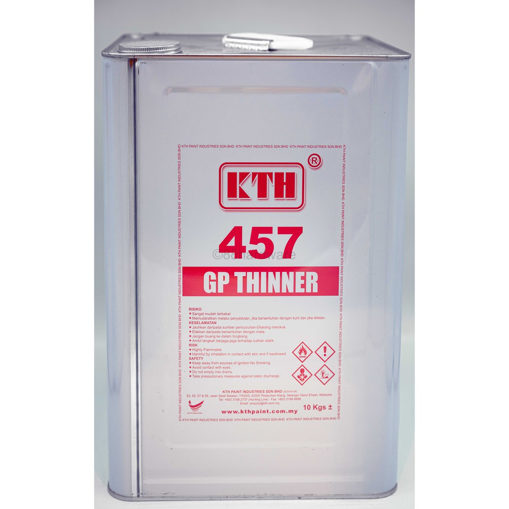 Kth 10kg Thinner Thinner Tin Thinner Tong Thinner Besar Thinner Cat Thinner Campur Cat Shopee Malaysia