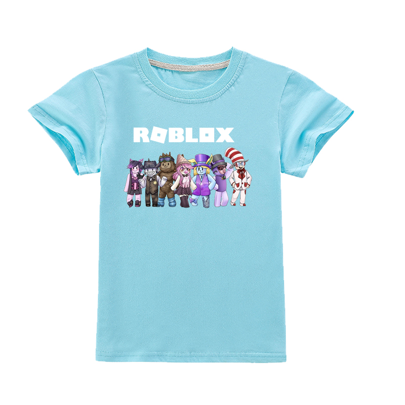 Summer Roblox Kids Cartoon Short Sleeve Boys T Shirt Baby T Shirts Girls Clothing Children Clothes Casual Costumes 4 15y Shopee Malaysia - details about boys girls roblox kids cartoon t shirt tops short sleeve casual summer clothing