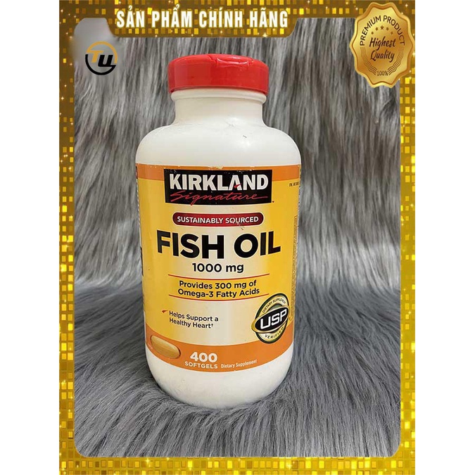 Kirkland Signature Fish Oil 1000 Mg 400 Capsules Shopee Malaysia