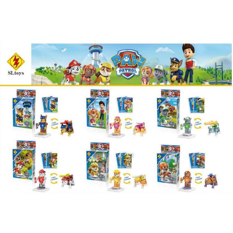 Paw Patrol Lego in ~ 6 designs in a set | Shopee Malaysia