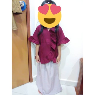  Baju  Kurung  Budak  Raya 2021  Gosh Kids Design Rosa Ruffle 