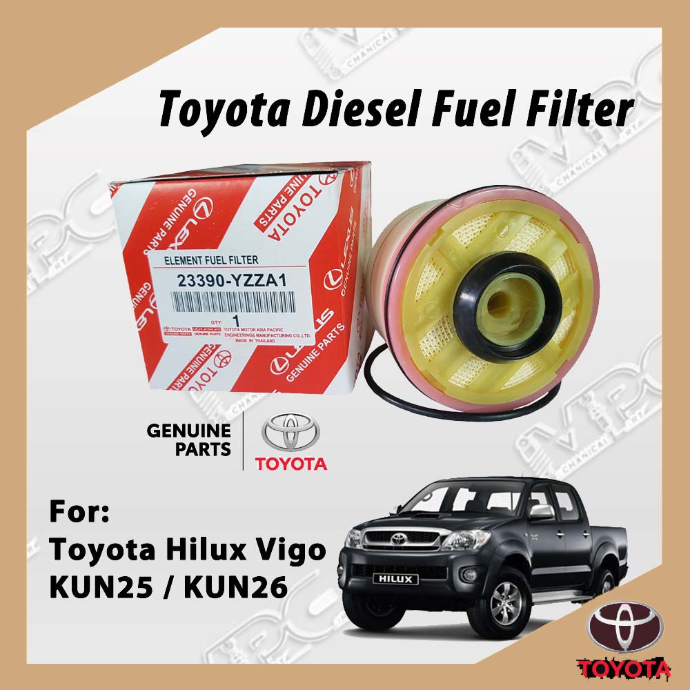 Original Toyota Hilux Vigo KUN25 KUN26 Diesel Fuel Filter Penapis Bahan