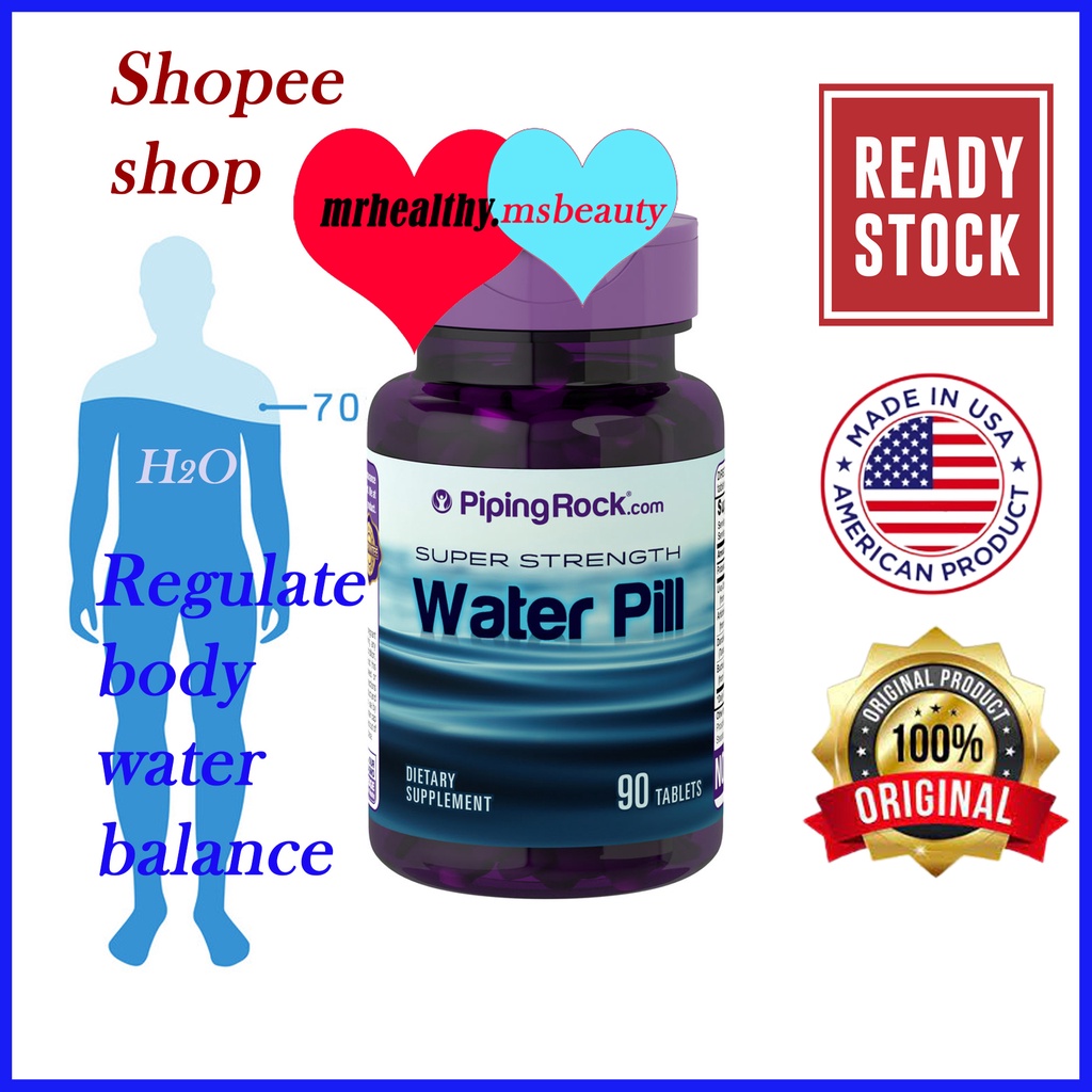 Piping Rock, Super Strength Water Pill, 90 Tablets help balance body