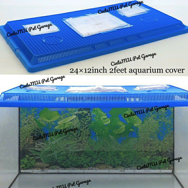 2feet aquarium  cover akuarium 2 kaki penutup  XHID Shopee 