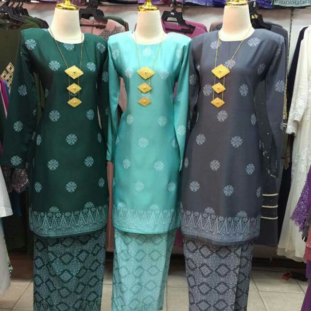  Baju  kurung  songket BUNGA TABUR Shopee  Malaysia