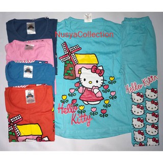 Baju Kanak kanak Perempuan Hello Kitty Set Baju Seluar Baju Kanak kanak Perempuan Hello Kitty Set Baju Seluar