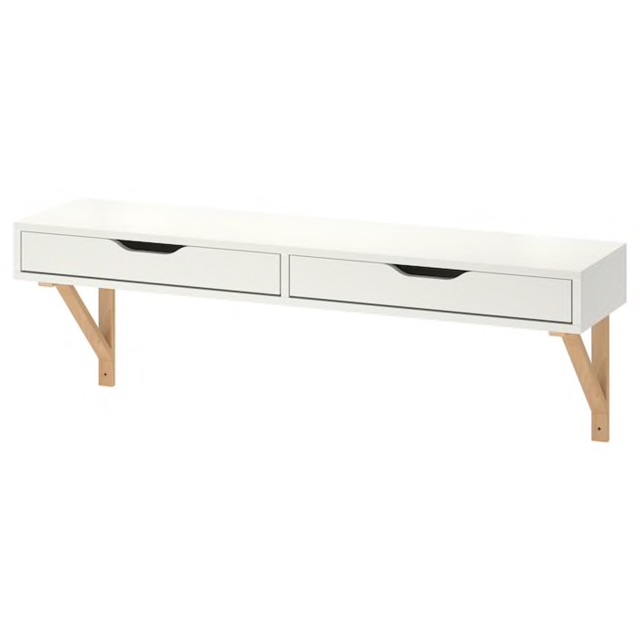 Ikea Ekby Wall Shelf Make Up Table Meja Solek Tergantung Cantik