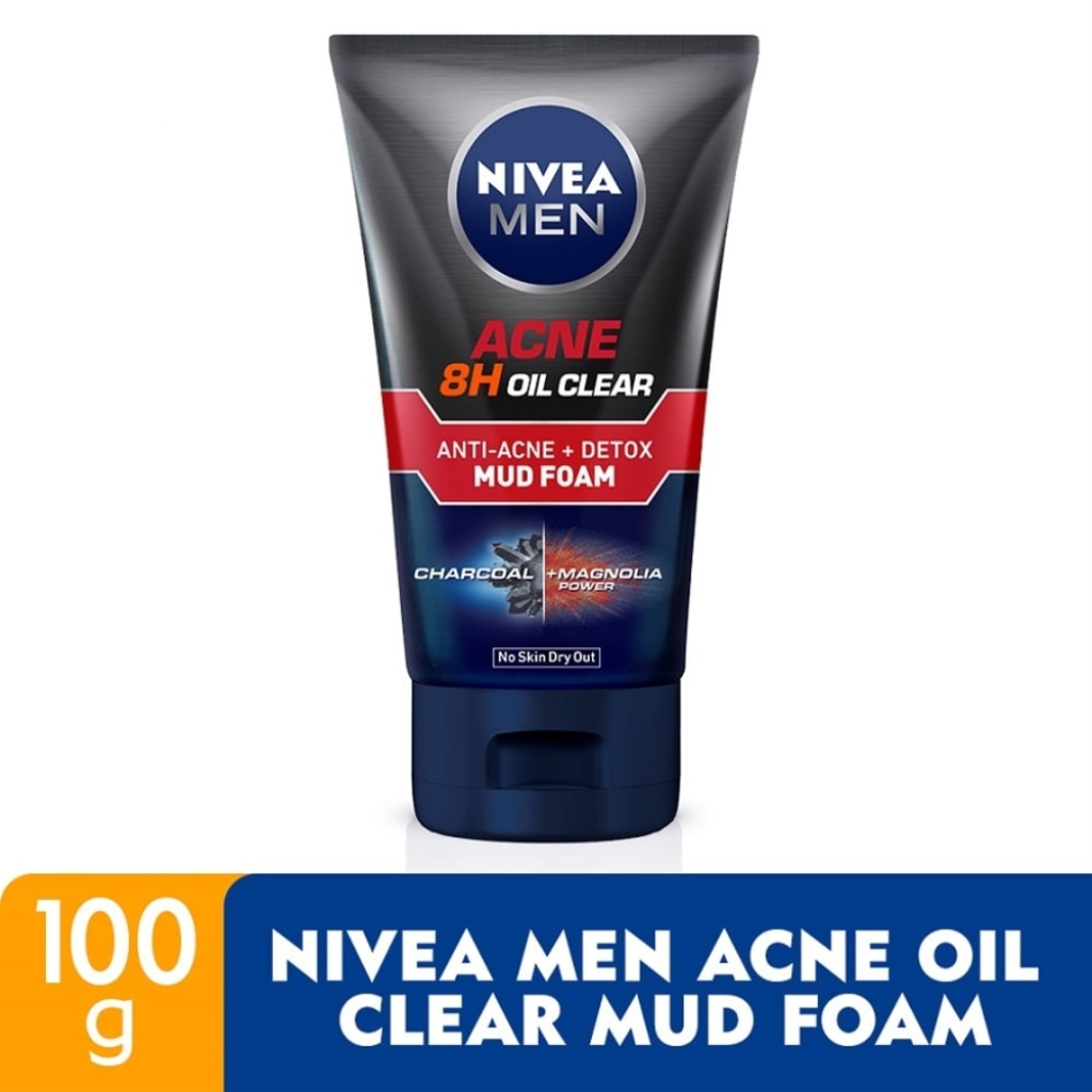 NIVEA FOR MEN Acne Oil Clear Mud Foam 100g Shopee Malaysia