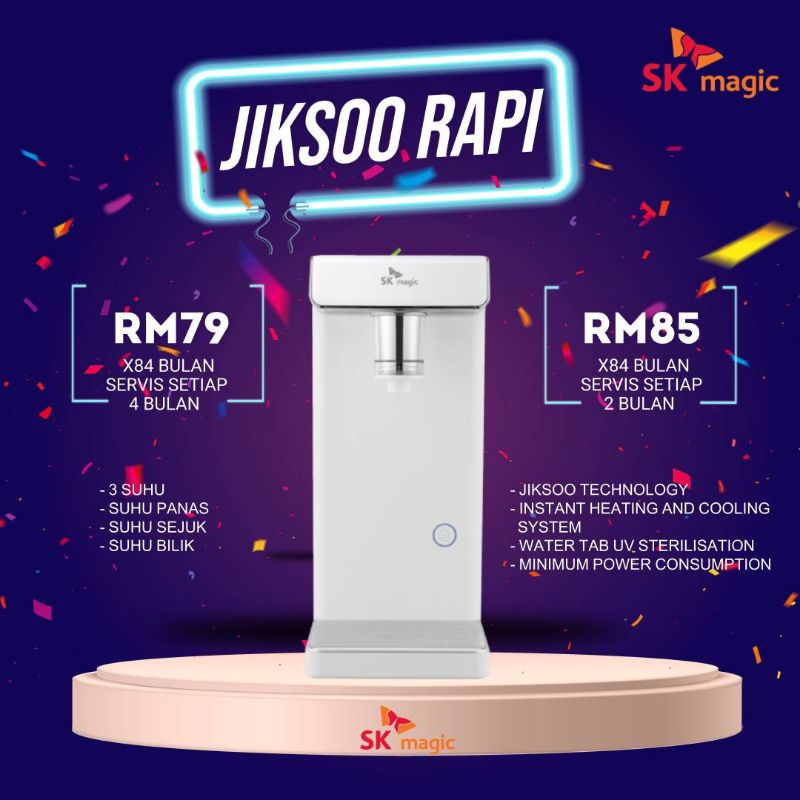 JIKSOO RAPI / WATER FILTER SK MAGIC / TANKLESS / WATER DISPENSER