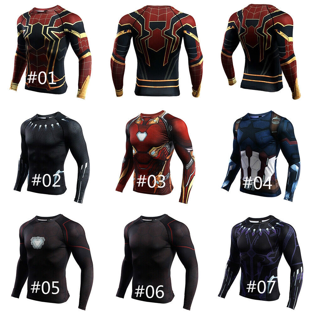 captain america infinity war compression shirt