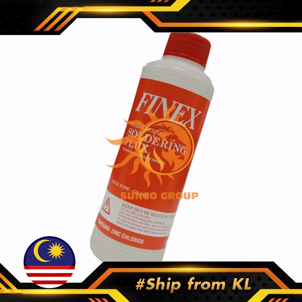 VALUE CAN FINEX Liquid Acid Flux Baker Soldering Fluid Solder Timah Paste Iron Copper White