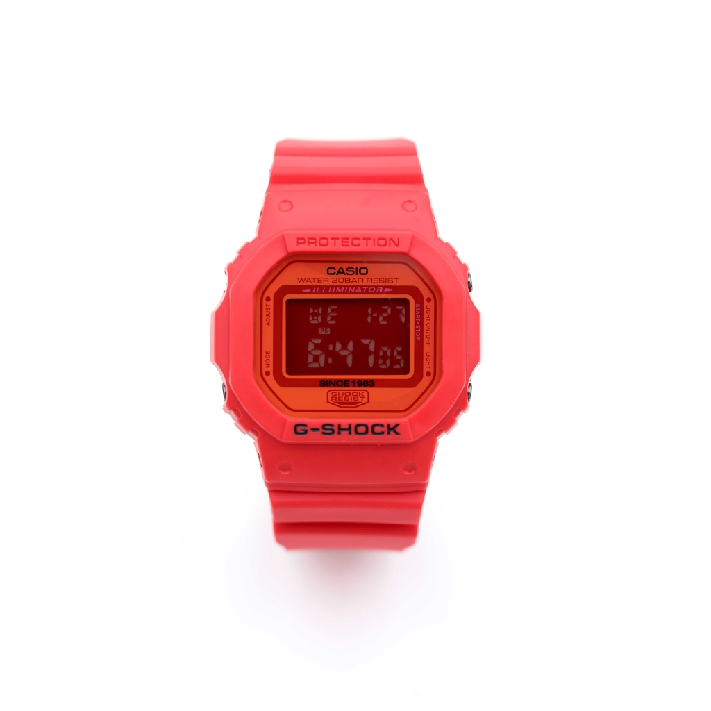 casio g shock dw 5600 red