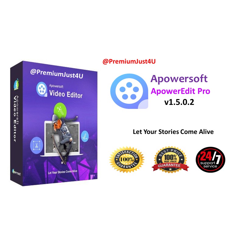 Windows Apowersoft Apoweredit Pro V1 5 0 2 2019 Full Version Shopee Malaysia