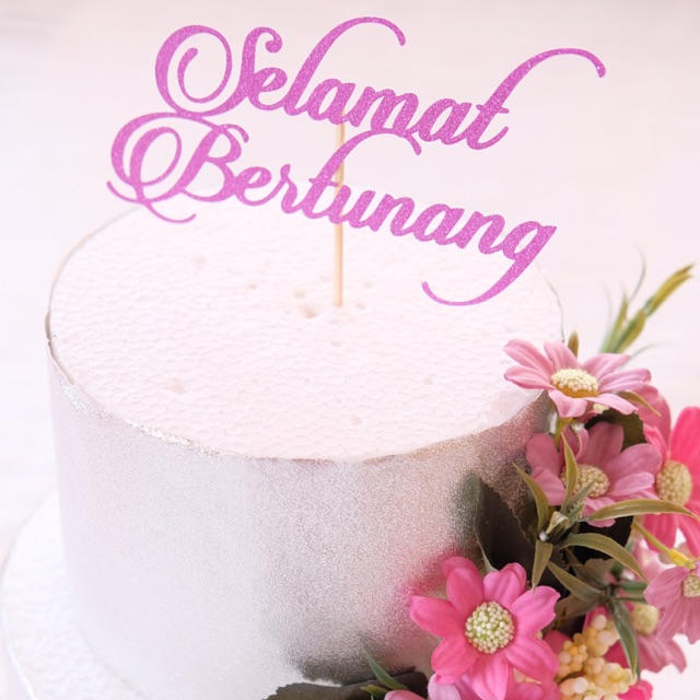 Ready Stock Selamat Bertunang Cake Topper Shopee Malaysia