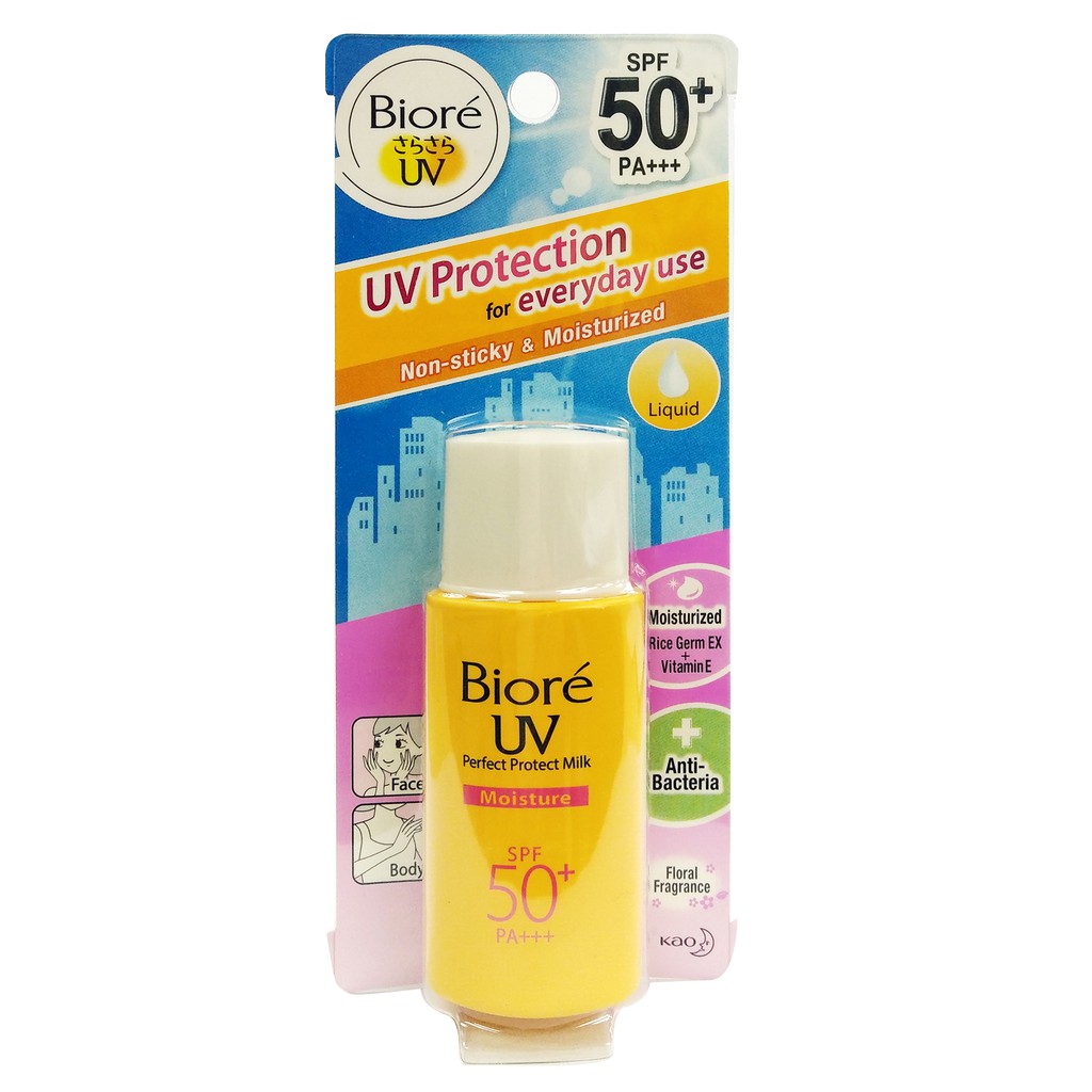 Biore UV Perfect Block Milk Moisture SPF50 25ml (Mfg. Date ...