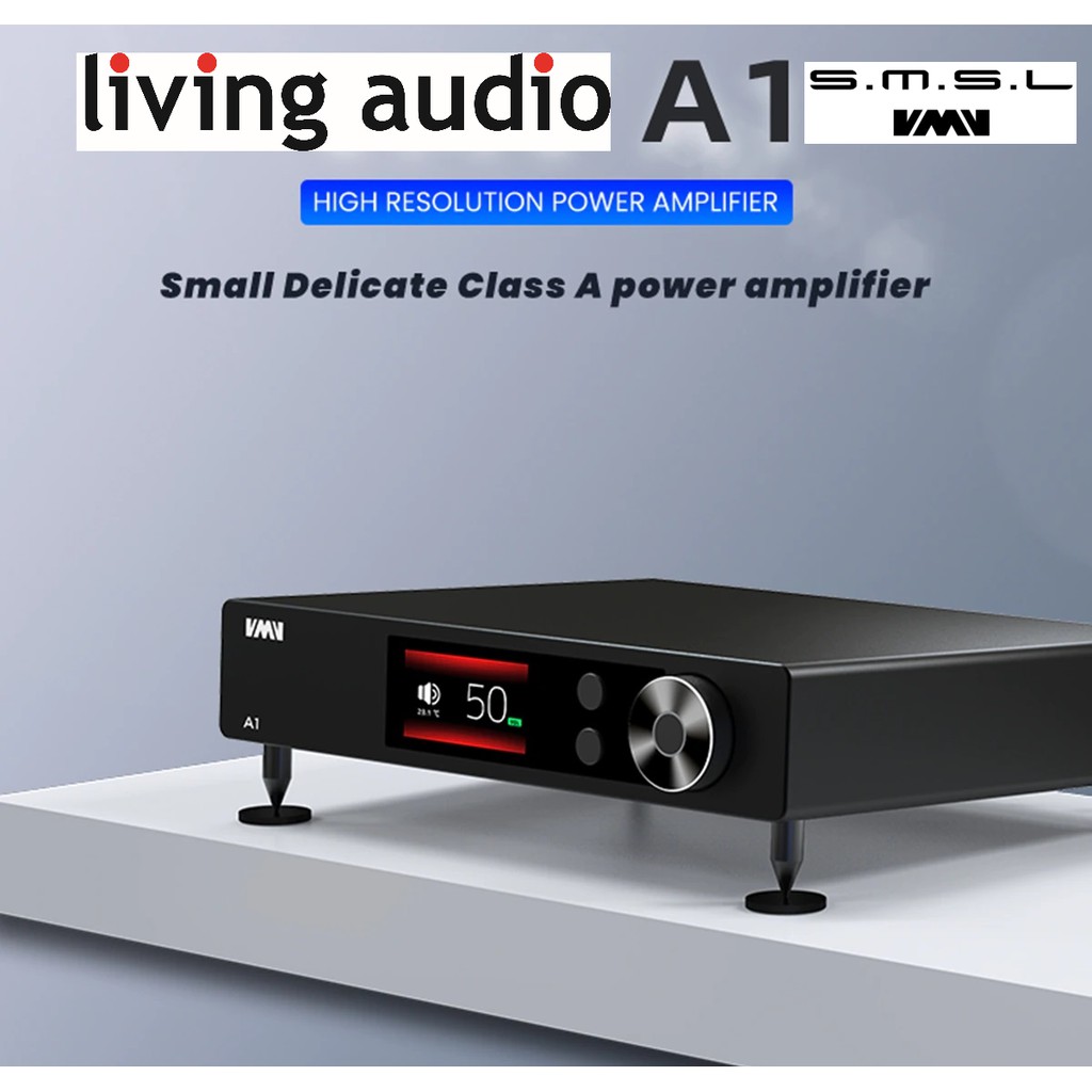 SMSL A1 Power Amplifier High Resolution Small Delicate Class A AMP RCA Input 6.35 Earphone PGA2311 Powerful DrivingForce